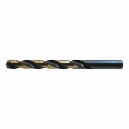 Drillco 400N109 Heavy Duty Jobber Length Drill Bit, 9/64 in Drill - Fraction, 0.1406 in Drill - Decimal Inch, 135 deg Point, M-7N Molybdenum HSS, Black/Gold Oxide - Jobber Length Drill Bits